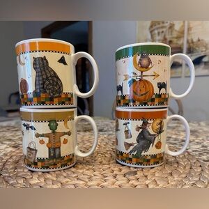Debbie Mumm Halloween Mug Set 🎃🍂